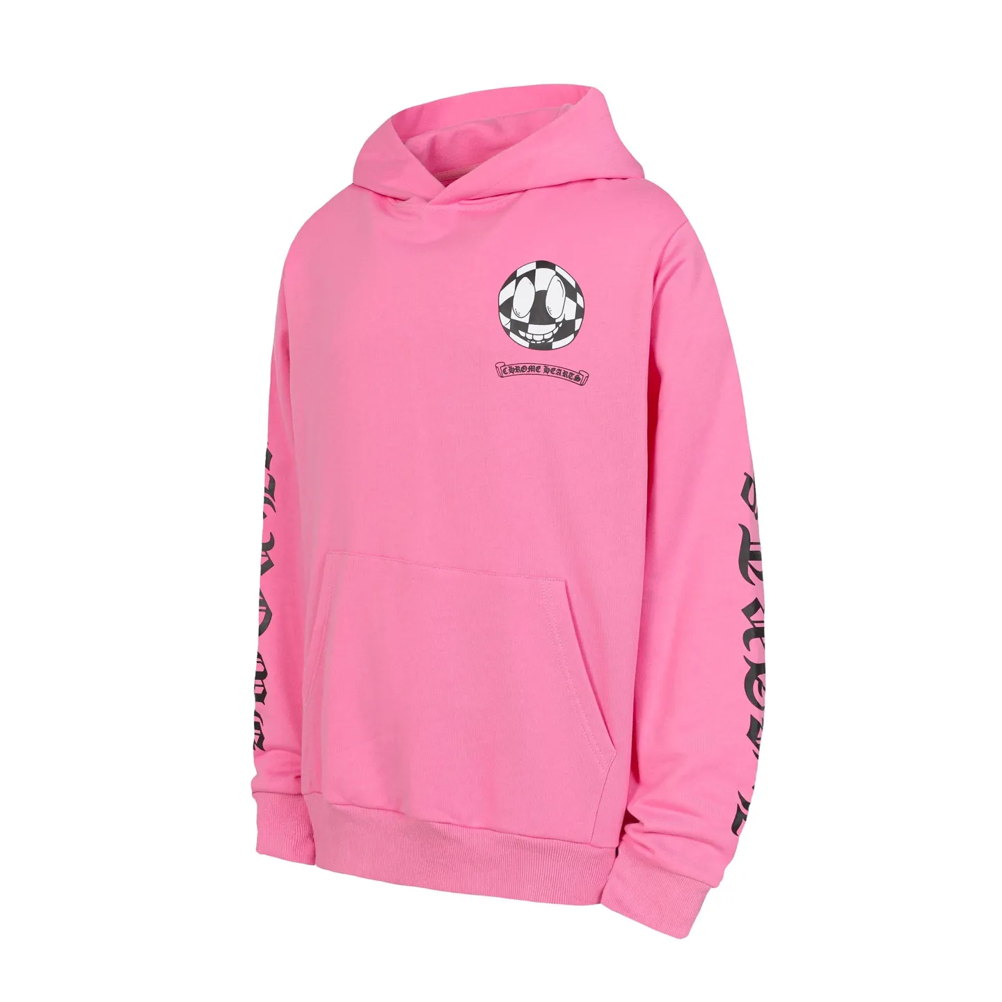 P240 3192 cross-border running quantity model, please do not place an order if you pursue quality - Chrome Hearts/Chrome Heart Cross ✝️ Sanskrit printed hooded sweatshirt - High weight, high density and high quality, soft, delicate and skin-friendly wool, soft and silky to the touch, excellent warmth and skin-friendly properties - Custom-woven and dyed, no color difference, no matter the fabric or workmanship details, it beats the ordinary version on the market - Hardware zipper accessories are all customized, full of details -Color: pink -Size: S M L XL